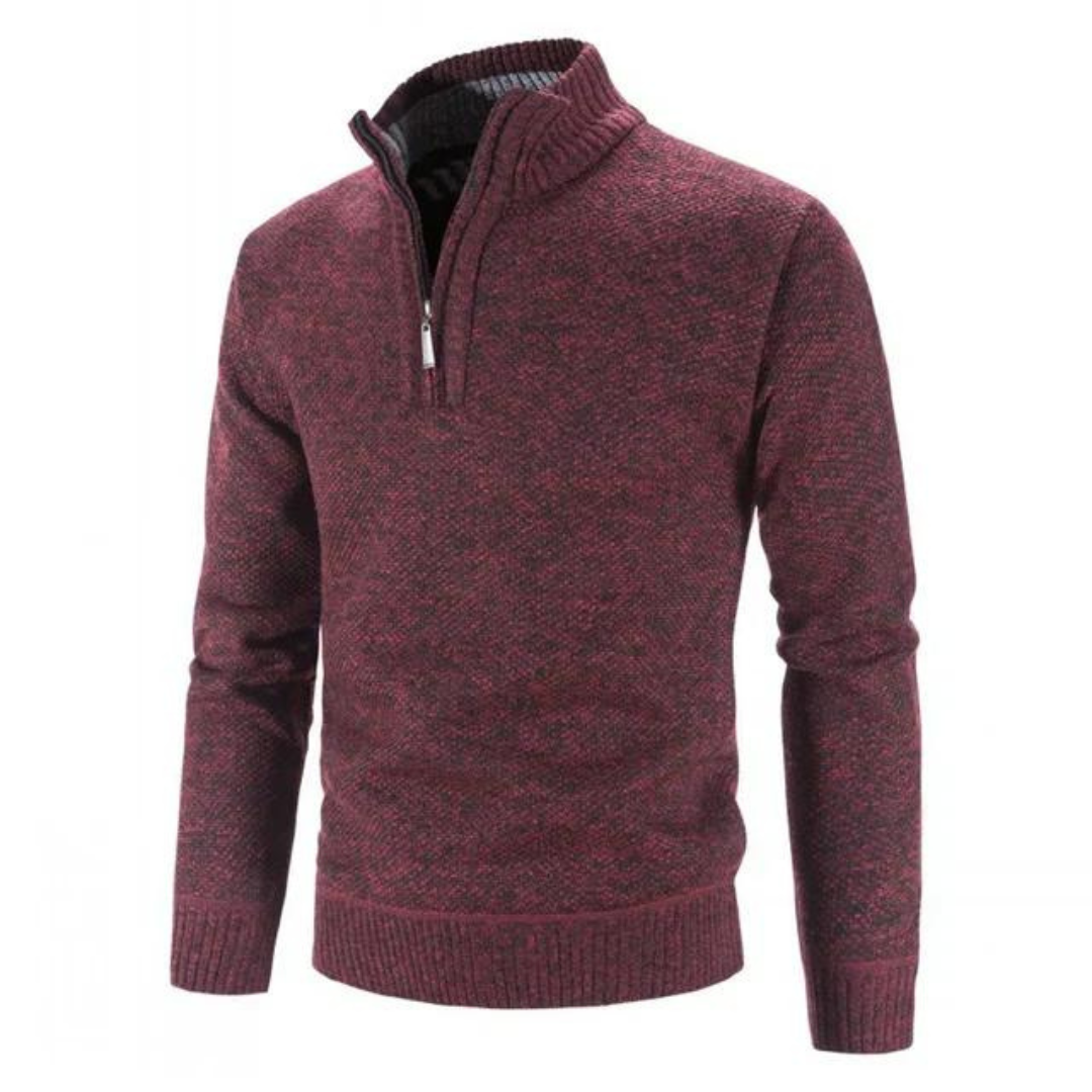 Pullover mit Reißverschluss und modernem Design für Herren